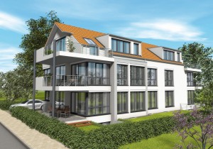 Mehrfamilienhauses mit Geothermie-Anlage geplant vom Architekturbüro Eisenbraun Ostfildern