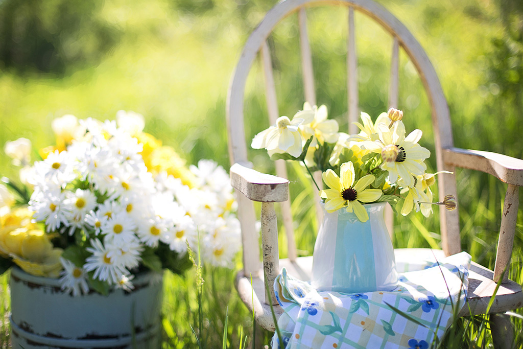 Verkaufsfördernde Präsentation von Garten und Balkon
