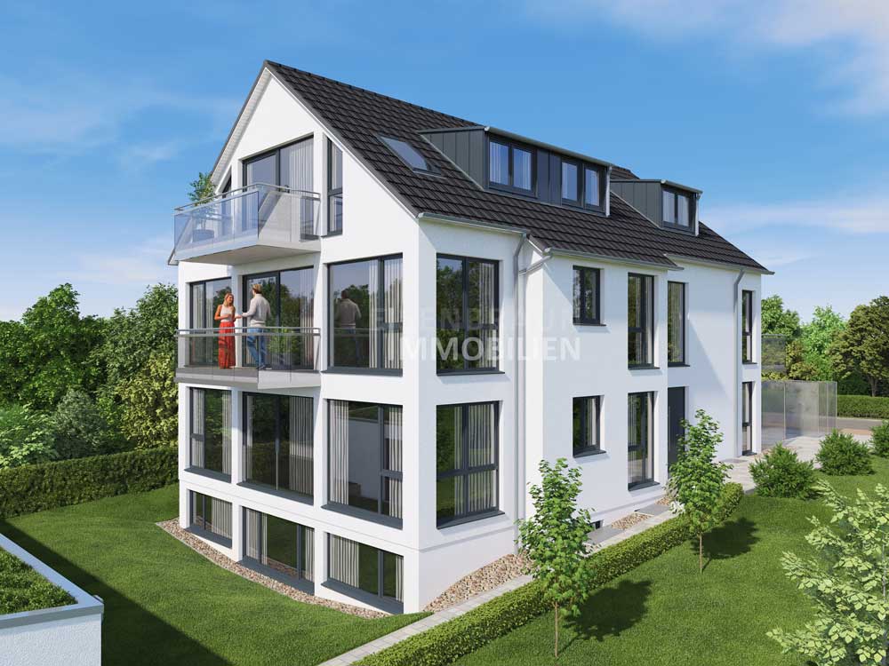 Ostfildern: Neubau 4-Familienwohnhaus mit Luft-Wasser-Waermepumpe