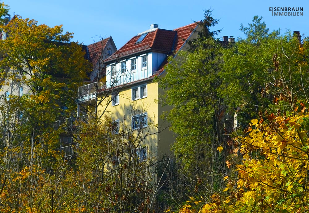 Ein lange leer stehendes Haus verkaufen. Das Foto zeigt ein leerstehendes Haus, das von Eisenbraun Immobilien zum Verkauf angeboten wurde.